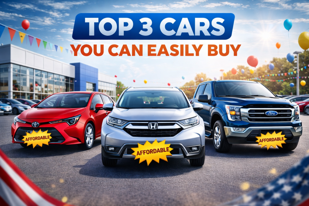 Top 3 Cars You Can Easily Buy